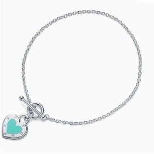 Tiffany and Co Love, Silver Heart Charm Bracelet, excellent condition ✨